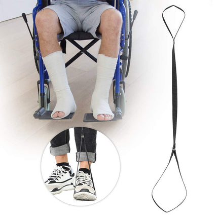 Mobility aids leg lifter, leg lifter belt with foot strips mobility aids disability elderly people, leg lifter for wheelchair and knee replacement