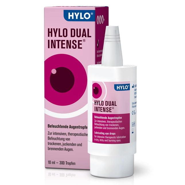 HYLO DUAL INTENSE eye drops for dry eyes, intensive, with hyaluronic acid and ectoine, 10 ml, solution