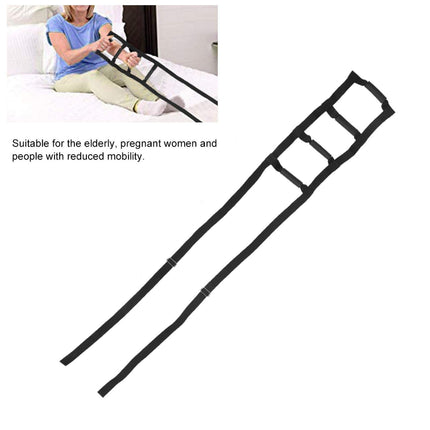 Fybida 1PC Bed Ladder Assist Composite Fabric Bed Rope Ladder Pull-Up Rope Hoist with Metal Buckle for Elderly Adults