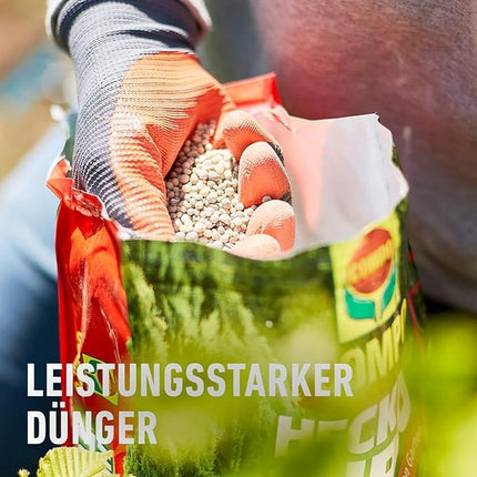 COMPO Hedge Turbo - powerful special fertilizer for hedges and new plantings - hedge fertilizer for rapid growth - 4 kg, green