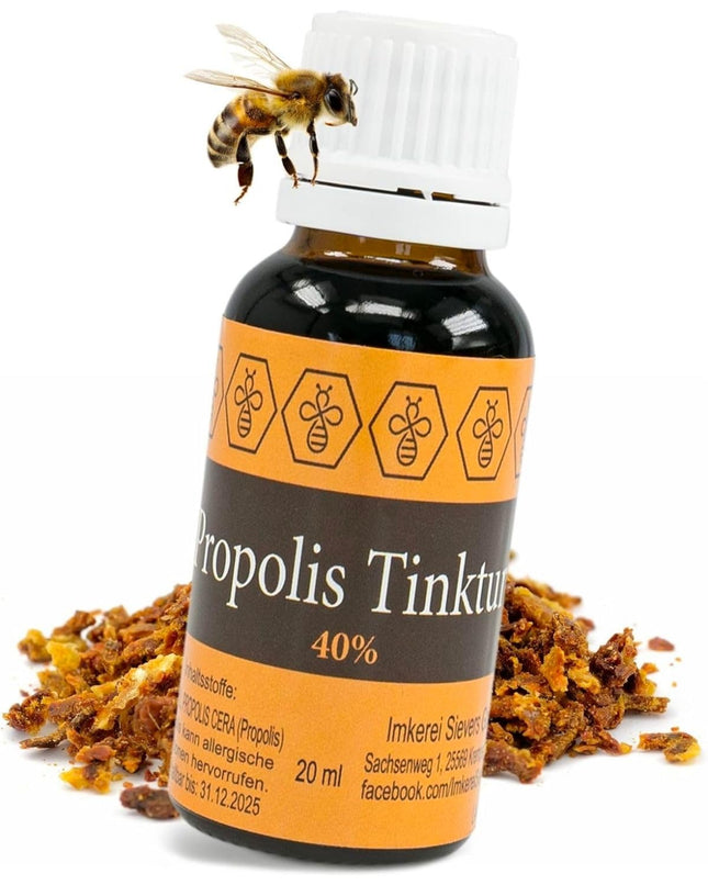 Nordbienchen® 20ml Propolis Tincture with 40% Propolis from our own beekeeping – Bee Propolis Extract – Propolis Drops in the best beekeeping quality – No additives
