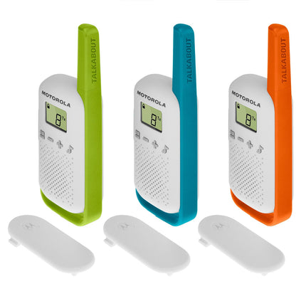 Motorola Talkabout T42 Triple PMR Radios (Set of 3, PMR446, 16 channels, range 4 km)