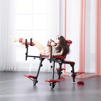 Sex Chair Love Theme Hotel Sofa Chair, Unlock Multi-position Multifunctional Folding Chair Couple Furniture Couple Furniture SM Bed Restraint Frame Sex Chair