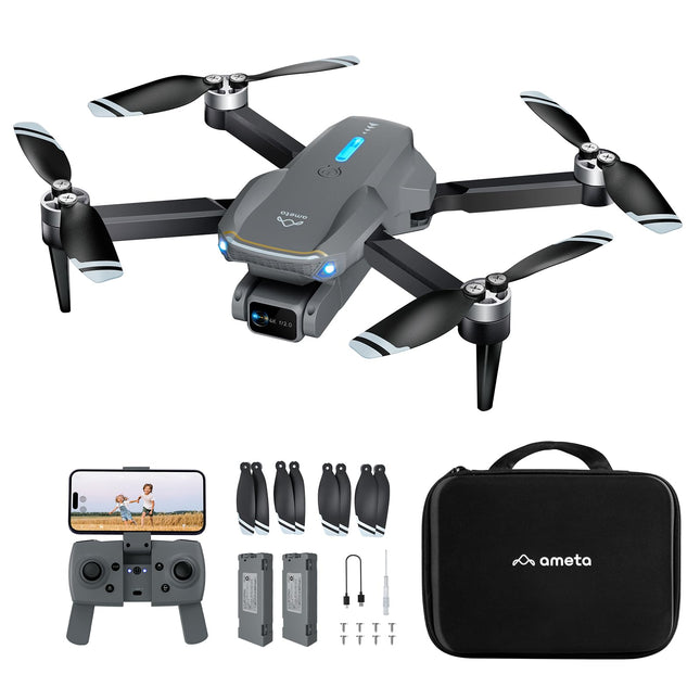Ameta Drone with 4K Camera for Adults, S20 Lite FPV Drone for Beginners, RC Quadcopter with Brushless Motor, 36 min Flight Time, Altitude Hold, Circle Flight, Gift Toy for Kids (165 g)