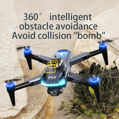 OBEST Drone with Camera, Drone for Adults and Children, RC Drone Remote Controlled Drone Quadcopter Foldable Drone for Beginners WIFI Transmission APP Control Brushless Motor 360° Obstacle Avoidance