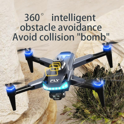 OBEST Drone with Camera, Drone for Adults and Children, RC Drone Remote Controlled Drone Quadcopter Foldable Drone for Beginners WIFI Transmission APP Control Brushless Motor 360° Obstacle Avoidance