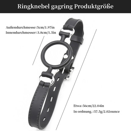 YUZHO Gagring gag sex sm large mouth spreader for sex ring gag, BDSM fetish mouth gag silicone O-ring mouth bondage sex toy adult play for men and women