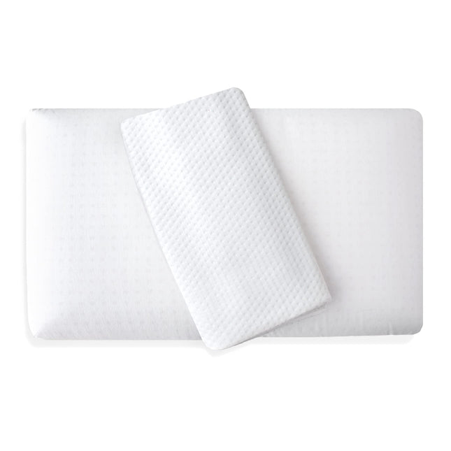 Siebenschläfer orthopedic neck support pillow with white cover - visco foam pillow with a height of 12 cm (70 x 35 cm)