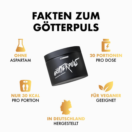 OS NUTRITION Götterpuls Premium Pre Workout Booster Peach Iced Tea 308g