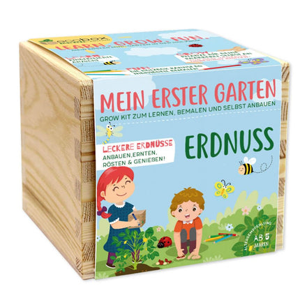 Feel Green ecobox Kids Edition Peanut, Sustainable Gift Idea (100% Eco Friendly), Grow Your Own/Growing Kit, Made in Austria