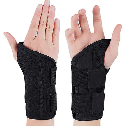 NuCamper Breathable Wrist Support Wrist Brace With Metal Splint Stabilizer Men Women Wrist Support Adjustable Wrist Splint for Arthritis, Tendonitis, Sprain