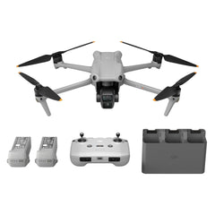 DJI Air 3 Fly More Combo with DJI RC-N2 remote controller, drone with camera for adults, 4K HDR, 2 primary cameras (medium telephoto/wide-angle), 46 min. max. flight time, 48 MP, O4, 2 additional batteries
