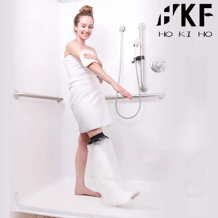 HKF HO KI HO Shower Protector Leg, Cast Protector Waterproof Leg, Reusable Water Protection for Arm Cast Keep Wounds and Bandages Dry While Bathing - Adult Short Leg - 66CM