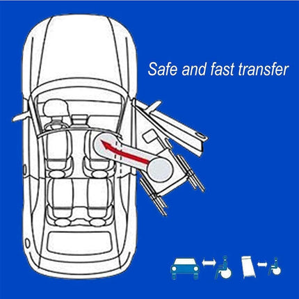 For wheelchair users, transfer board, can bear 220 pounds of weight and is used to transfer patients from wheelchairs to beds, bathtubs, toilets and cars