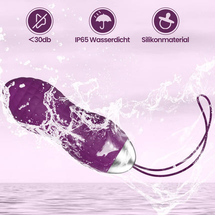 Love Balls Vibration, Allmay Waterproof Bullet Vibrators, G-spot and Clitoris Stimulation Sex Toy with Wireless Remote Control, 10 Vibration Modes for Women, Couples
