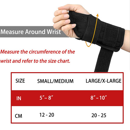 NuCamper Breathable Wrist Support Wrist Brace With Metal Splint Stabilizer Men Women Wrist Support Adjustable Wrist Splint for Arthritis, Tendonitis, Sprain