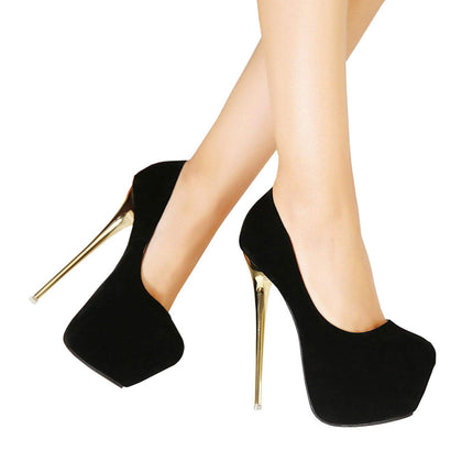 HOMDREAM High Heels 16CM High Heels Plus Size Sexy Pole Dance Shoes Cosplay Sexy Men And Women,Black-37