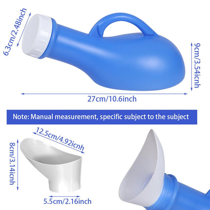 Urine bottles 1000ML urine bottle for men women portable pee bottle urine bottle holder with lid unisex urine bottle urine collection container for on the go and at home