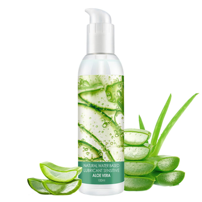 Neutral water-based lubricant, water-based lubricant, water-based lubricant with nourishing aloe vera extracts, 100 ml lubricant gel lubrication water-based, water-based lube, lubricant