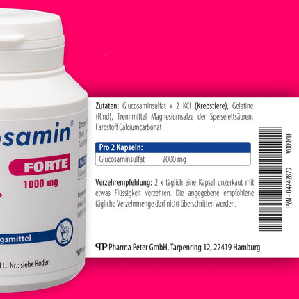 Pharma-Peter ARTHROSAMIN 1000 mg forte joint capsules, 90 capsules