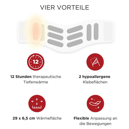 ThermaCare Neck, 6 pieces, heat patches for neck, shoulder, and wrist, effectively relieve neck pain, original product from Angelini Pharma Germany