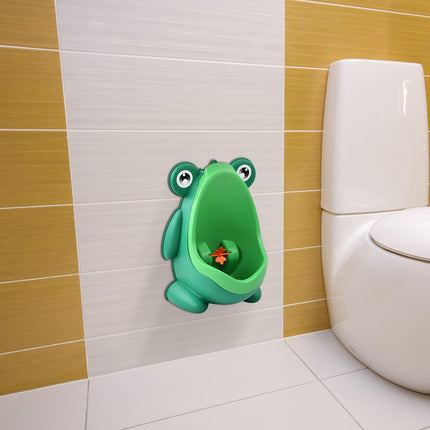 Urinal for boys Urinal tract for children Wall-mounted urinal Standing urinal Boys toilet training (green)