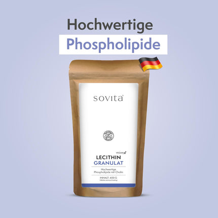 Sovita Lecithin Granules | Natural Soy Phospholipid | For Cell Health &amp; Energy