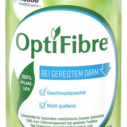 OptiFibre 250g can of soluble fiber for irritated bowels can restore the intestinal flora and normalize nutrient absorption. 100% plant-based, tasteless, easily soluble without swelling.