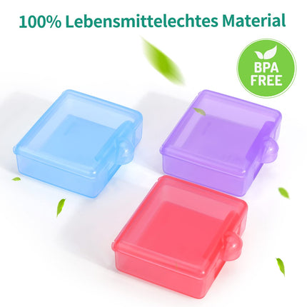Opret 3 Pack Pill Box Pill Container for On the Go, Small Portable Pill Box Small Pill Container for Vitamins, Fish Oil and Tablets (Blue Purple Pink)