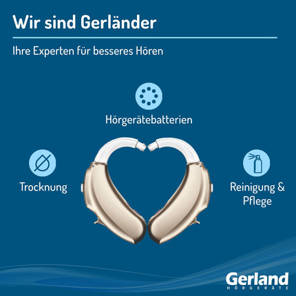 Gerland Cleaning Spray - For hearing aids, earmolds &amp; hearing protection - With atomizer - For gentle, thorough cleaning - 100 ml