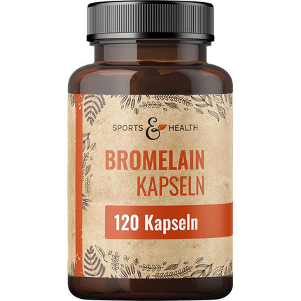 Bromelain Capsules -3600 FIP – 550 mg per capsule – 120 Capsules – Enzymes from pineapple – High-dose bromelain – Vegan