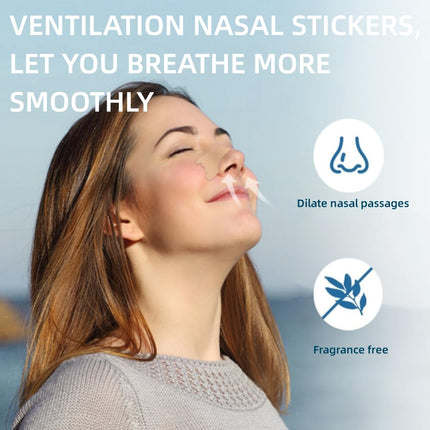 Nose Patches Snoring, 80 Pieces Nose Patches Better Breathing, Nasal Strips, Cold, Allergies, Anti Snoring Patches for Sports and Sleep, Anti Snoring Patches for Sleep Against