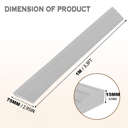 Door threshold ramps rubber ramp 1.5cm height Self-adhesive transition profiles Threshold ramps for doorways, strollers, scooters, wheelchairs