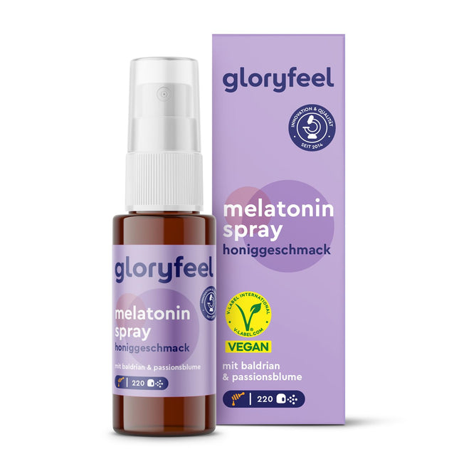 Melatonin Spray Berry - Premium: 5 times higher dosage* for 220 days + Passionflower, Valerian, Lemon Balm, Lavender, Vitamins B6 &amp; B1 - Sleep Spray without alcohol, sugar-free and vegan