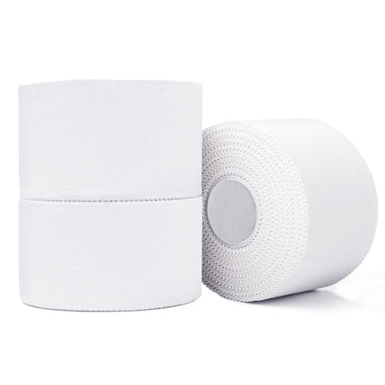 3 rolls of sports tape, 3.8cm x 10m white tape sports tape bandage finger tape, hypoallergenic tapes medical adhesive tapes for football volleyball climbing BJJ
