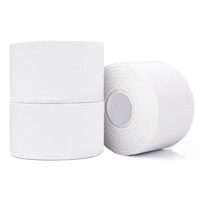 3 rolls of sports tape, 3.8cm x 10m white tape sports tape bandage finger tape, hypoallergenic tapes medical adhesive tapes for football volleyball climbing BJJ