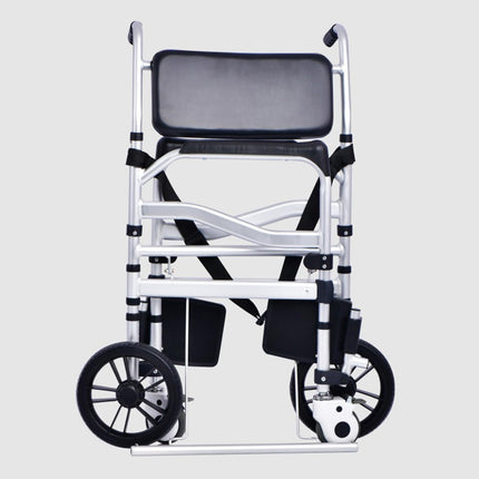 LXURY Commode Chair for Seniors with Wheels Height Adjustable Shower Commode Chair Mobile Shower Chair with Seat and Backrest for Disabled People Commode Chair for Adults,002