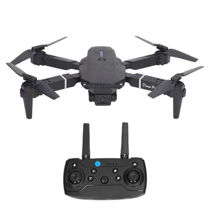Drones with Camera for Adults, 4-Axis RC Drone, Foldable RC Quadcopter, Toy Gifts for Boys and Girls, Hovering with High Positioning, Dual Camera