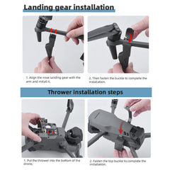 Drone Airdrop System, Durable ABS Airdrop System with Landing Gear for 3