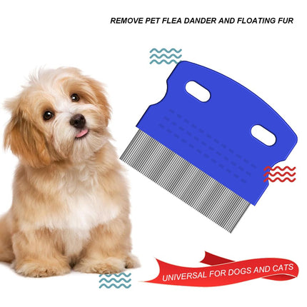 Lmyzcbzl Lice Comb, 4 Piece Flea Comb, Lice Comb Set, Plastic Double-Sided Nits Comb, Metal Teeth Lice Comb, for Removing Flea and Lice