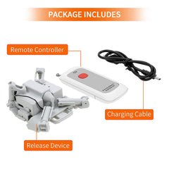 LICHIFIT Drone Airdrop System Universal for DJI Mini 3 Pro/Mini 3 - Compatible, Payload 200g, Remote Control 1000m, Light Gray