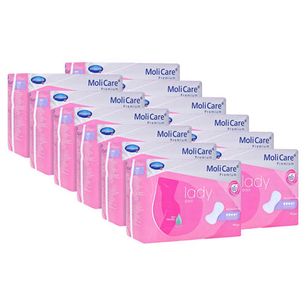 12x MoliCare Premium lady pad 4.5 drops, 14 pieces | Pack (14 pieces)