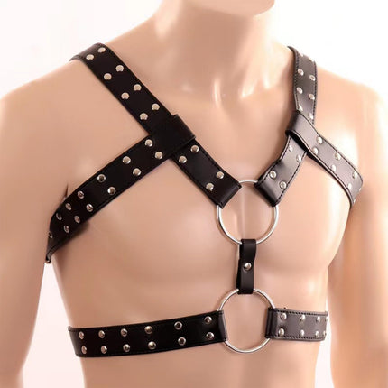 BDSMAGE Sexy Underwear for Men, Gay Underwear Men, Festival Rave Outfit Men, Sissy Lingerie Men, Harness Men Leather, Erotic Lingerie, Fetish Harness Men Gay (080)
