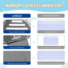LUXELEI Lice Comb Professional For Lice and Nits Recommended by Pediatricians - Lice Remedy for Children - Nits Comb - Comb for Removing Nits and Lice - Comb for Lice