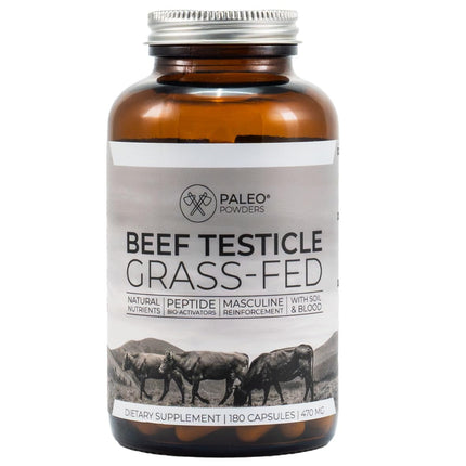 Beef Testicles - Grass-Fed - 180 Capsules from New Zealand grass-fed cattle