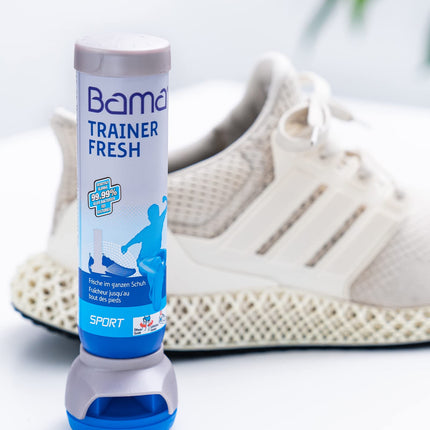 Bama Trainer Fresh Shoe Deodorant 100ml – hygienic, antibacterial freshness, transparent shoe spray for sports, work, and leisure shoes