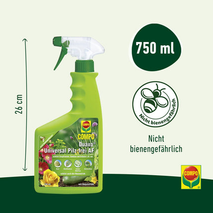 Compo Duaxo Universal Fungus-free AF, combats fungal diseases on ornamental plants, vegetables, and herbs, ready to use, 750 ml
