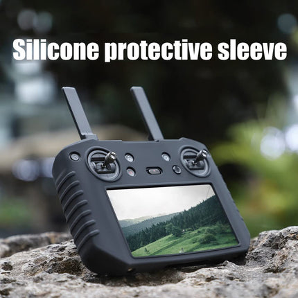 Itonash Silicone Protective Case, Scratch-Resistant, Non-Slip Rivet Cover Mavic 3 RC Pro Drone RC Smart Controller Accessories Black, Cover (Black)