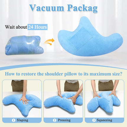 Mybow Shoulder Surgery Pillow for Sleeping, Rotators, Cuff, Neck and Shoulder Pain Relief, Side Sleeper Pillow, Bed Wedge for Arm Surgery, Cushion, Armpit, Shoulder Abduction