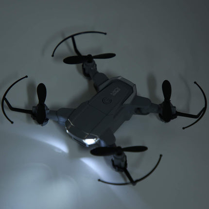 VGEBY KY905 Foldable Mini Drone with 4K HD Camera, LED Light, One Key Return, Gray, Advanced Beginner